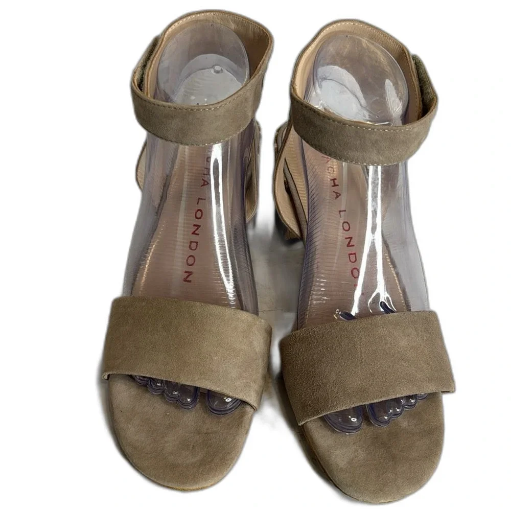 Sacha London Neola ladies chunky heel strap ankle shoes size‎ 8.5
